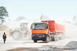 Renault Trucks K in a stone quarry