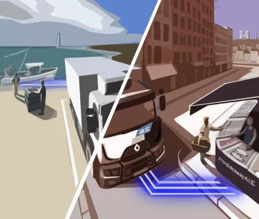 Renault Trucks Z.E Delanchy Illustration